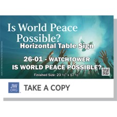 HPWP-26.1 - 2026 Edition 1 - Watchtower - "Is World Peace Possible?" - Table